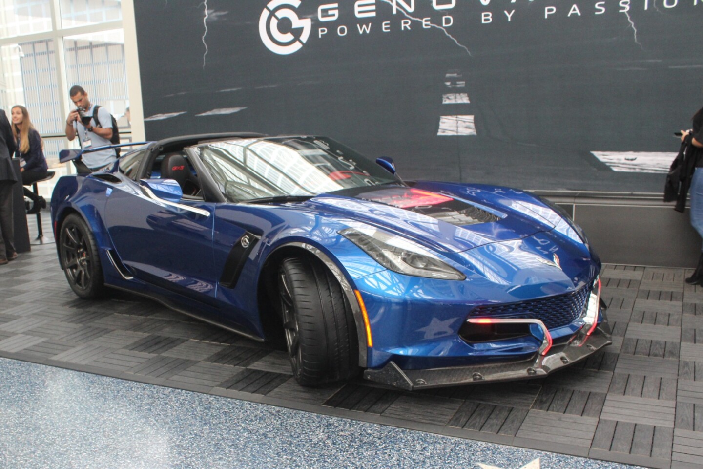 Genovation bills its GXE electrified Corvette as the world's first street-legal electric car to exceed 220 mph