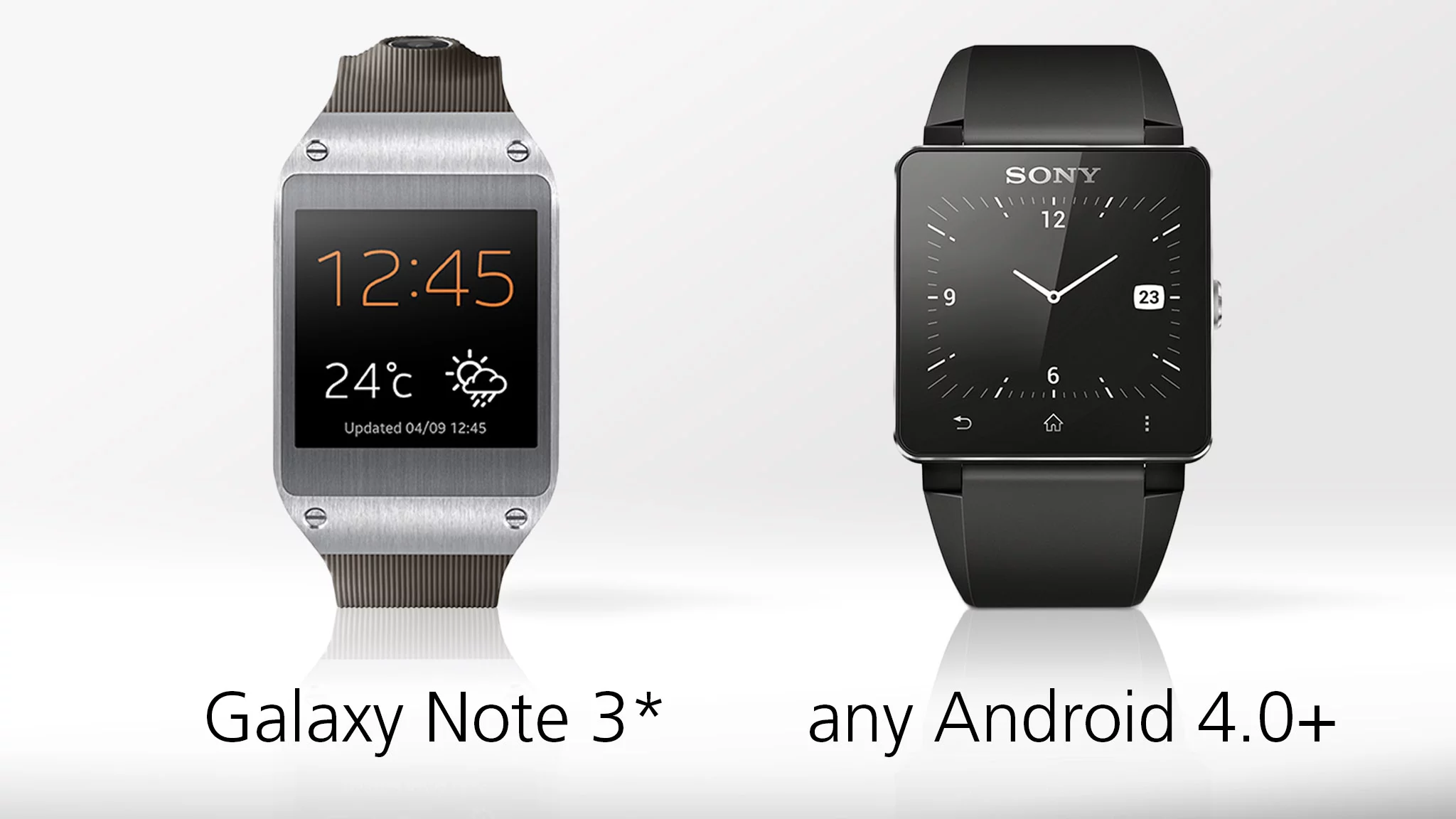 The Gear is limited to one phablet at launch, but the Galaxy S4, S3, and Note 2 will be supported soon after release