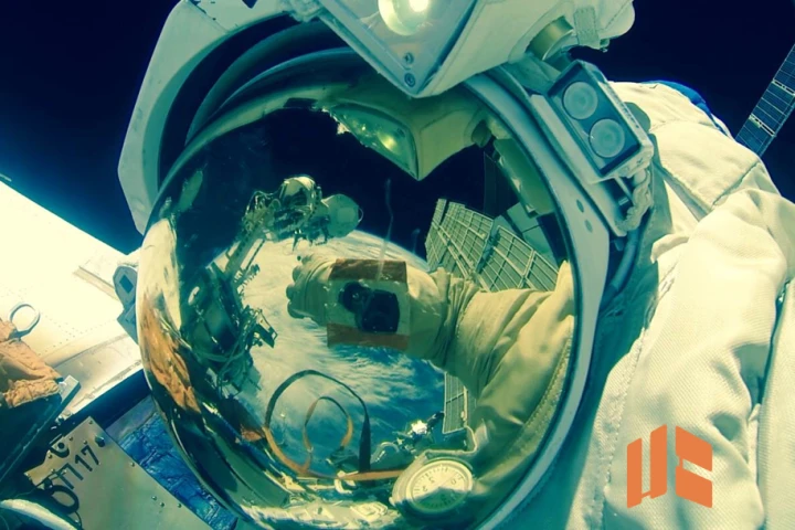 Russian cosmonauts laboured for six hours to install the cameras
