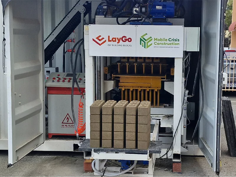 The factory fits in a 10-ft shipping container