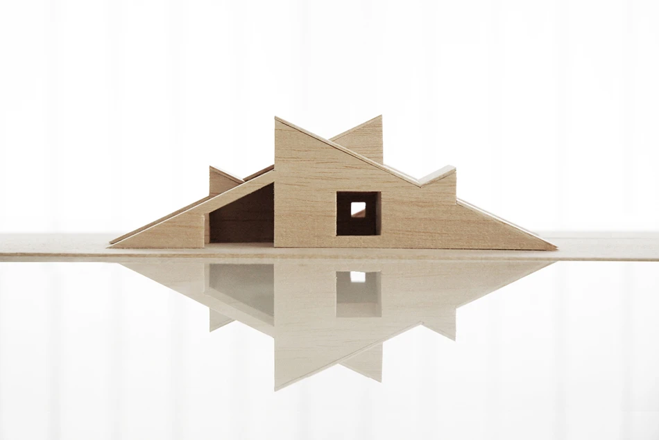 Architectural model of Cabin Vindheim