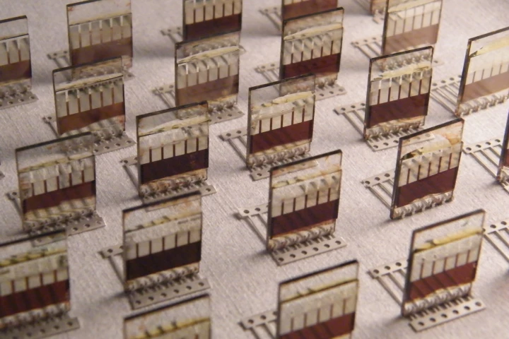 Combining the high efficiency and low cost of perovskite with the simplicity of spray-on coating could reduce the cost per watt of solar cells (Photo: Lucy Pickford/University of Sheffield)