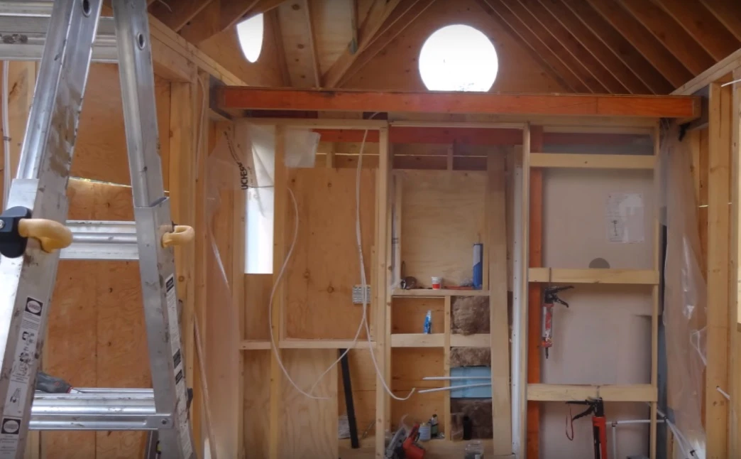The interior starts to take form