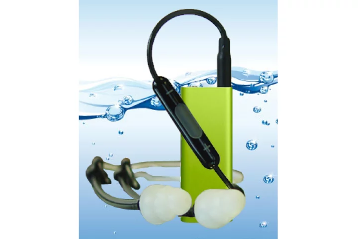 The newly waterproofed 3rd gen iPod Shuffle from Swimman