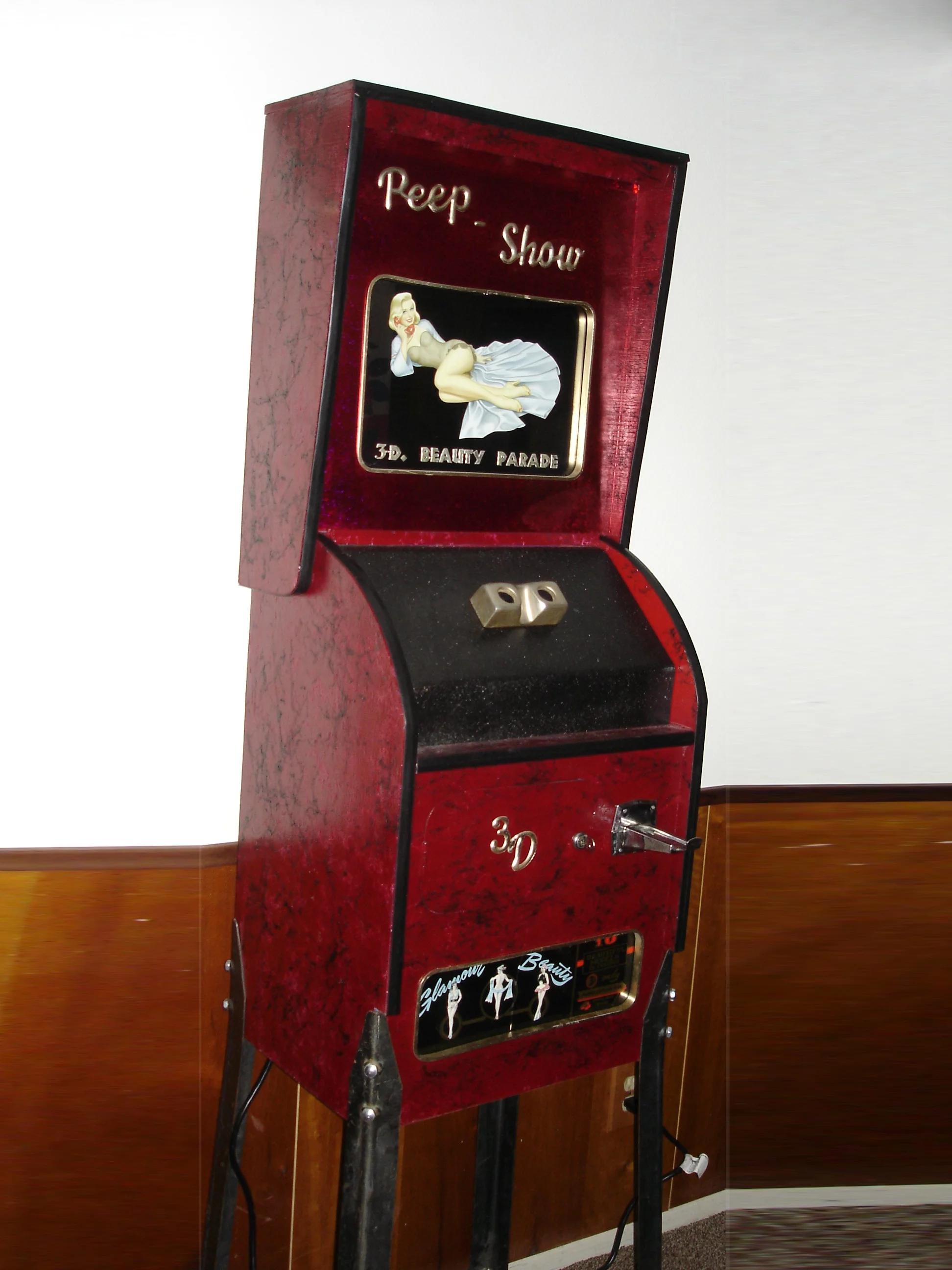 Michael Ford, who restores old arcade games, has built a peep show machine from scratch using modern technology (Photo: Michael Ford)