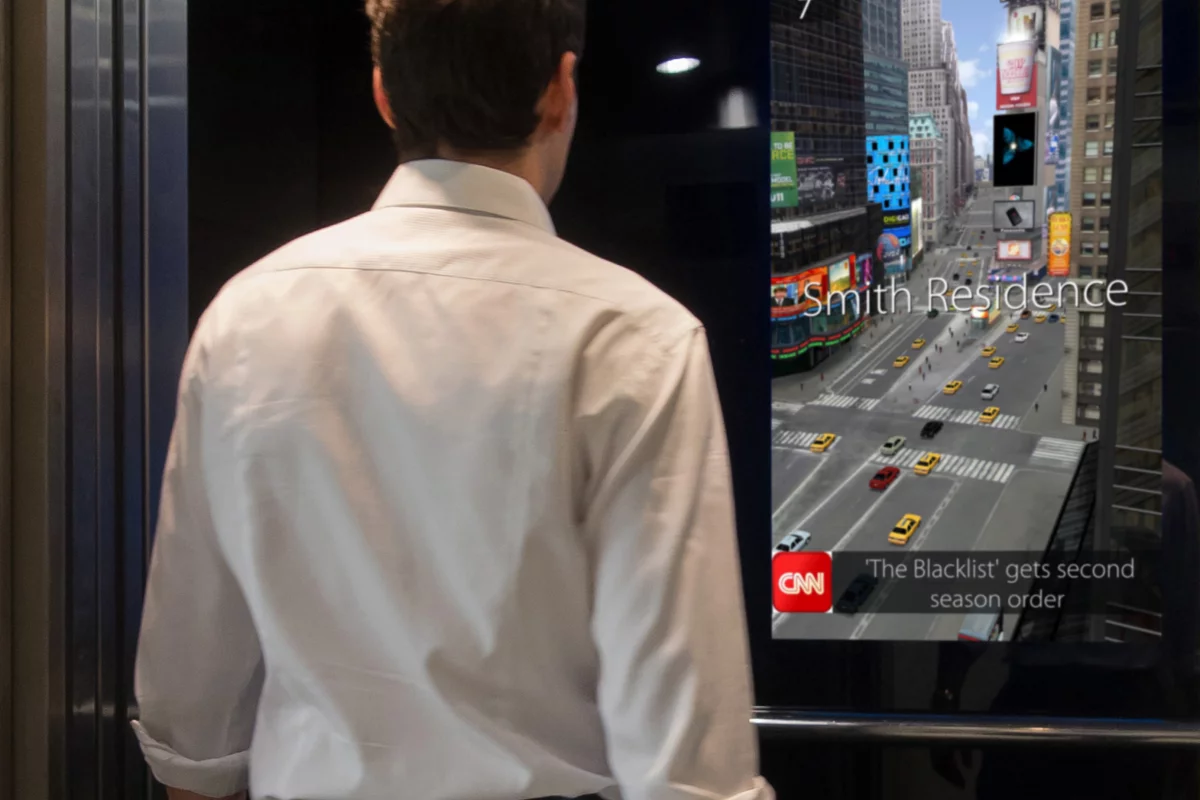 DigiGage's infotainment for elevators
