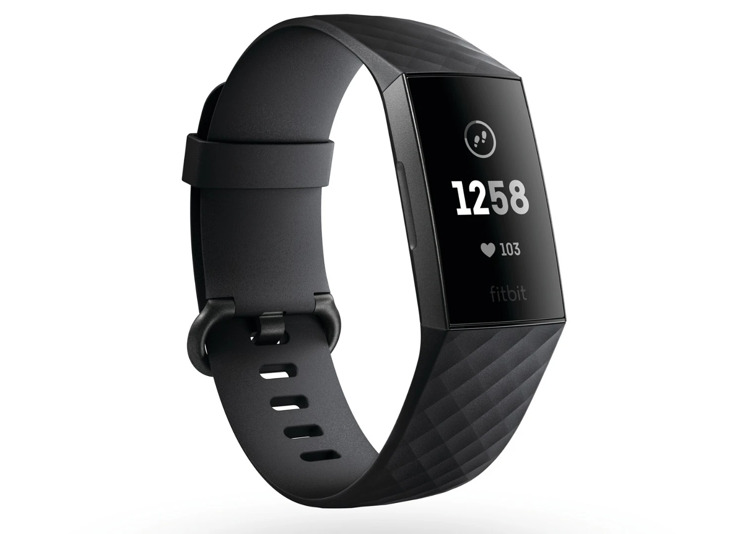 The touchscreen gets an upgrade in the Fitbit Charge 3, and it's 40 percent larger than the Charge 2