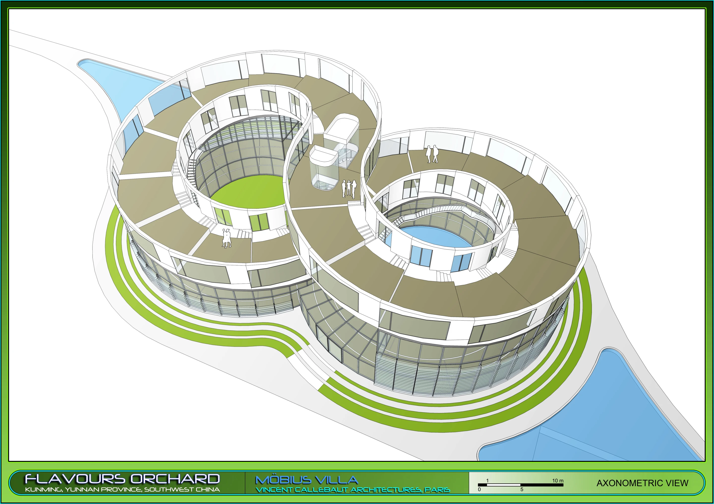 Mobius Villa axonometric view 3 (Image: Vincent Callebaut Architectures)