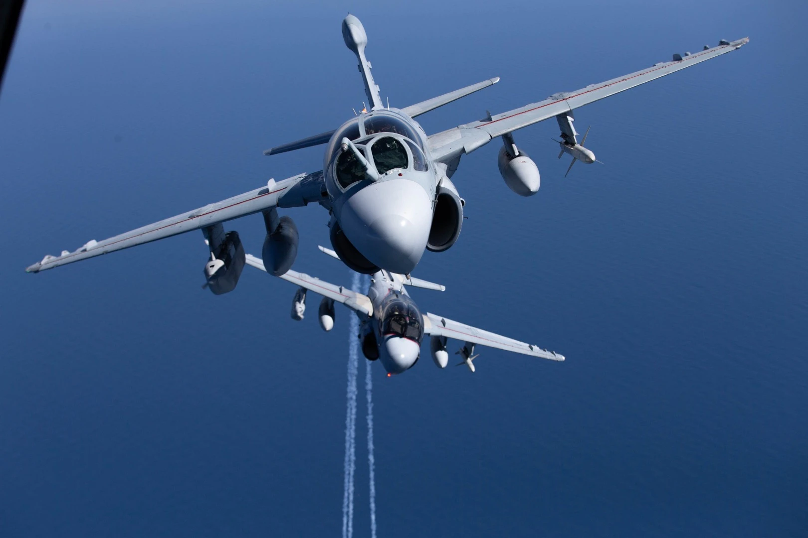 A pair of prowlers in flight prior to retirement
