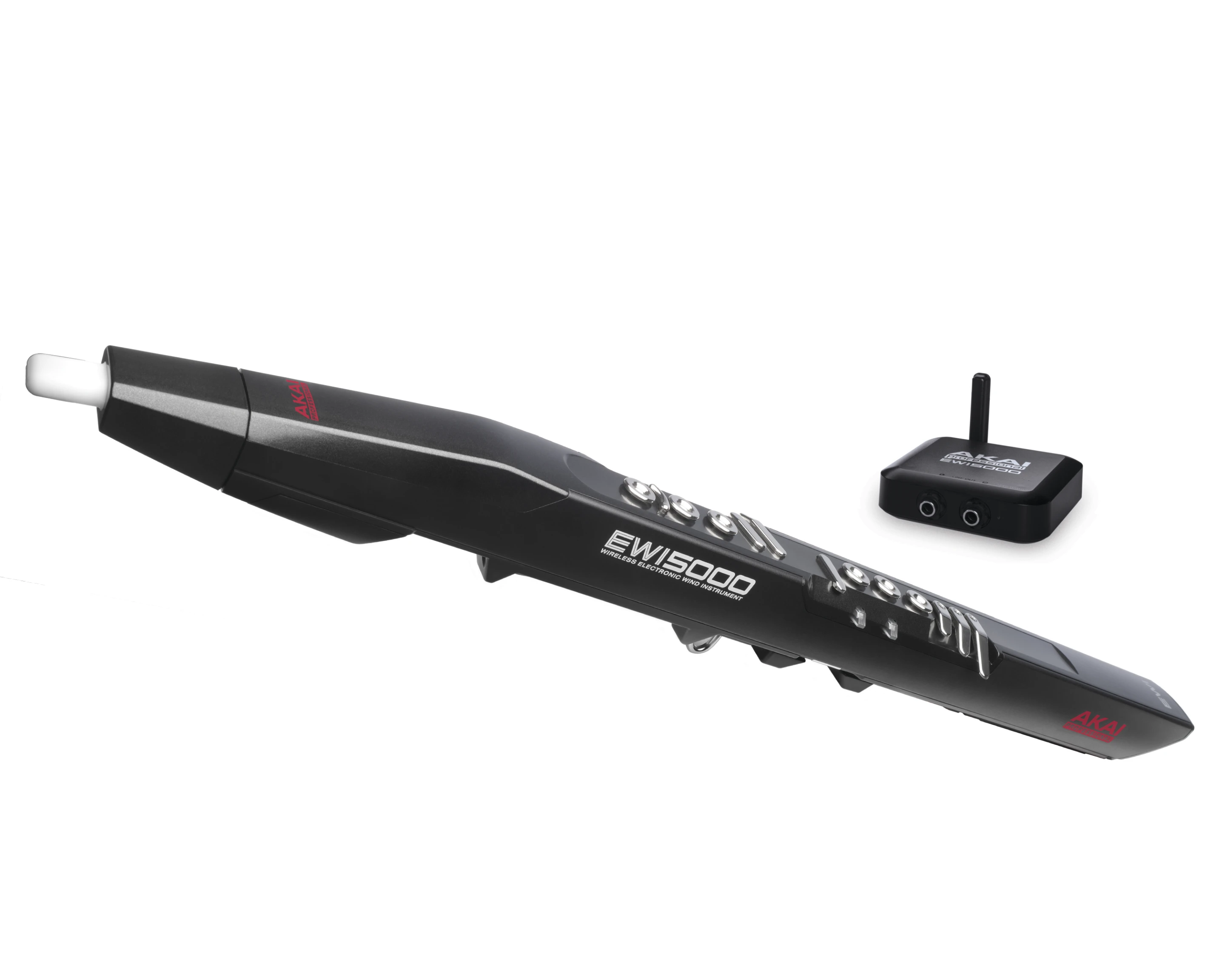 The Akai EWI 5000 wireless electronic wind instrument