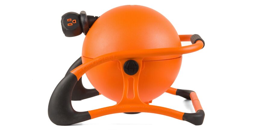 The 15-amp RoboReel comes with a user-replaceable 50-foot (15.24-meter) 12-gauge electrical cord