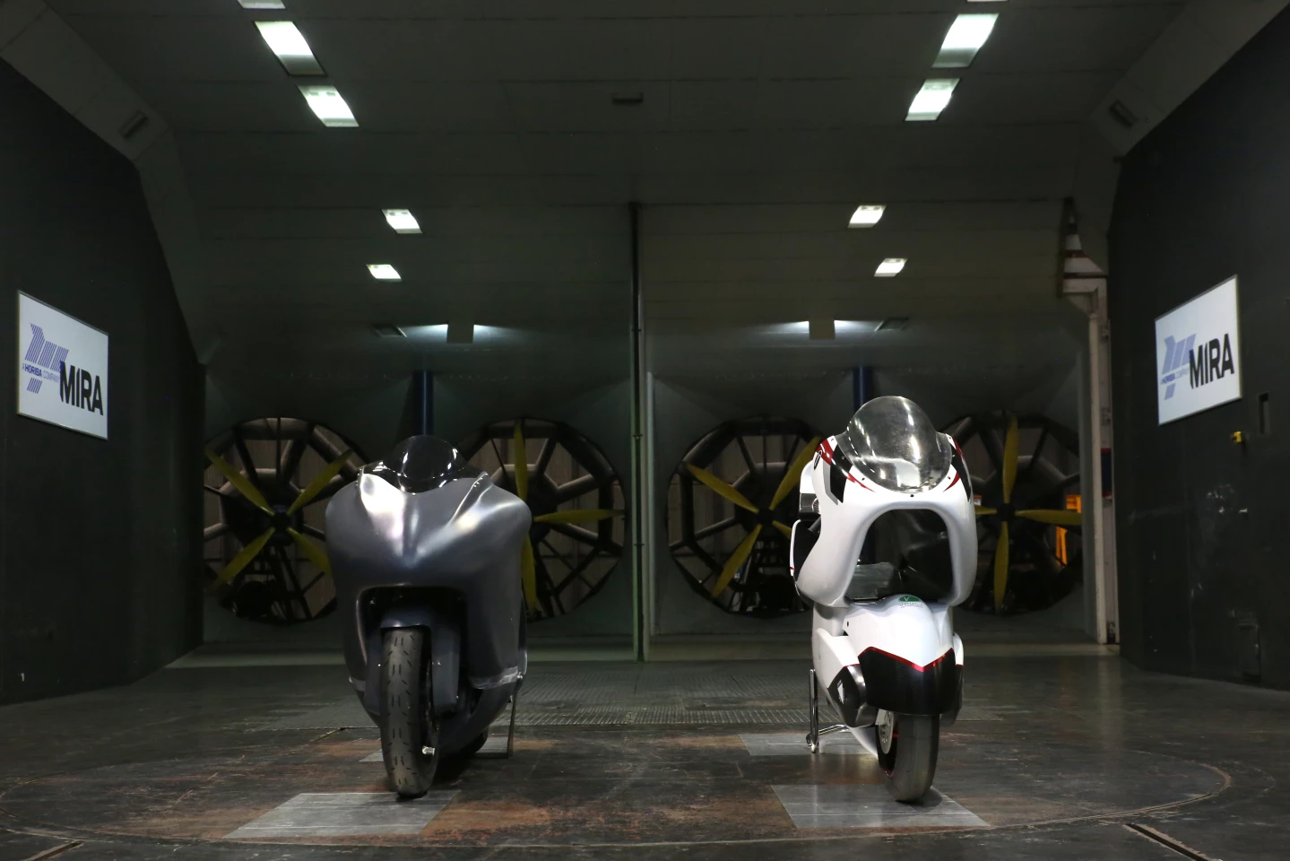 Left: Guy Martin's 300 mph motorcycle, the fastest in Europe. Right: the WMC250EV