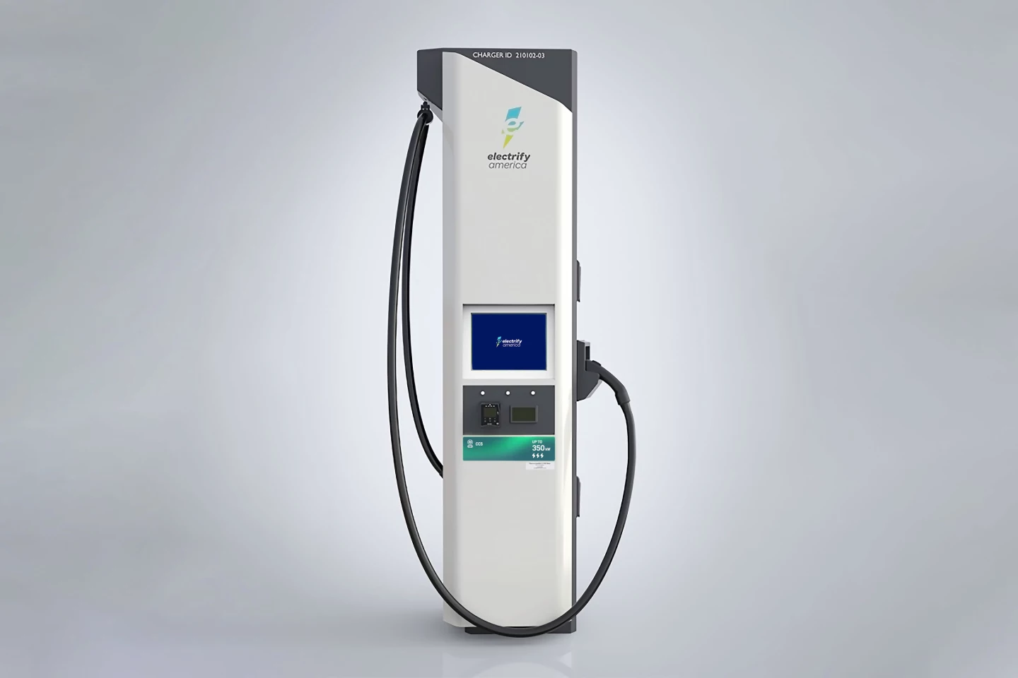 Electrify America's electric vehicle charger has received a facelift