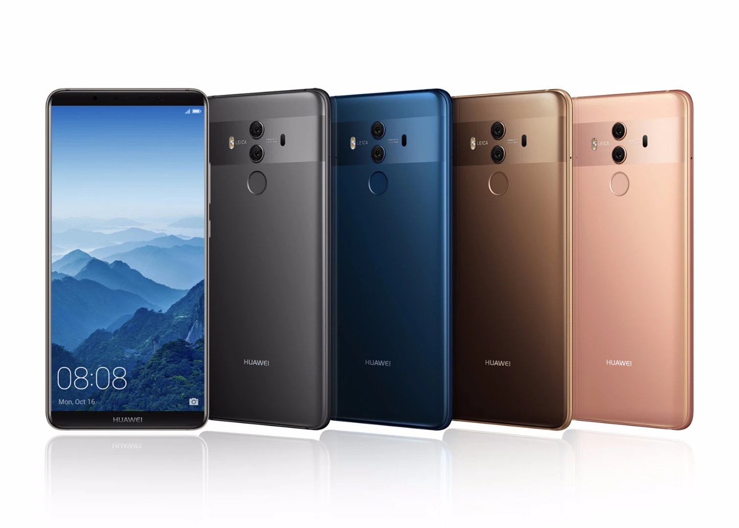 The larger Mate 10 Pro device does away with most of the bezels