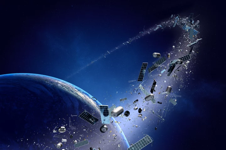A laser/telescope system may be able to de-orbit smaller pieces of orbital debris (Image: Shutterstock)