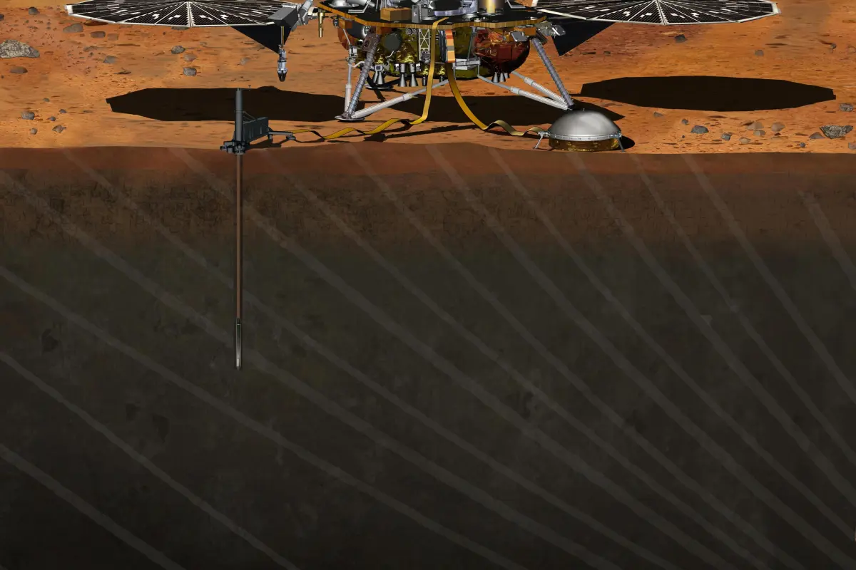 Artist's concept of the InSight Lander (Image: NASA)