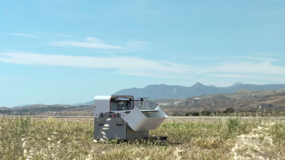 Dubbed Tether Eye, the wired aircraft was developed by AeroVironment as a way of offering the military a 24-hours-a-day surveillance tool