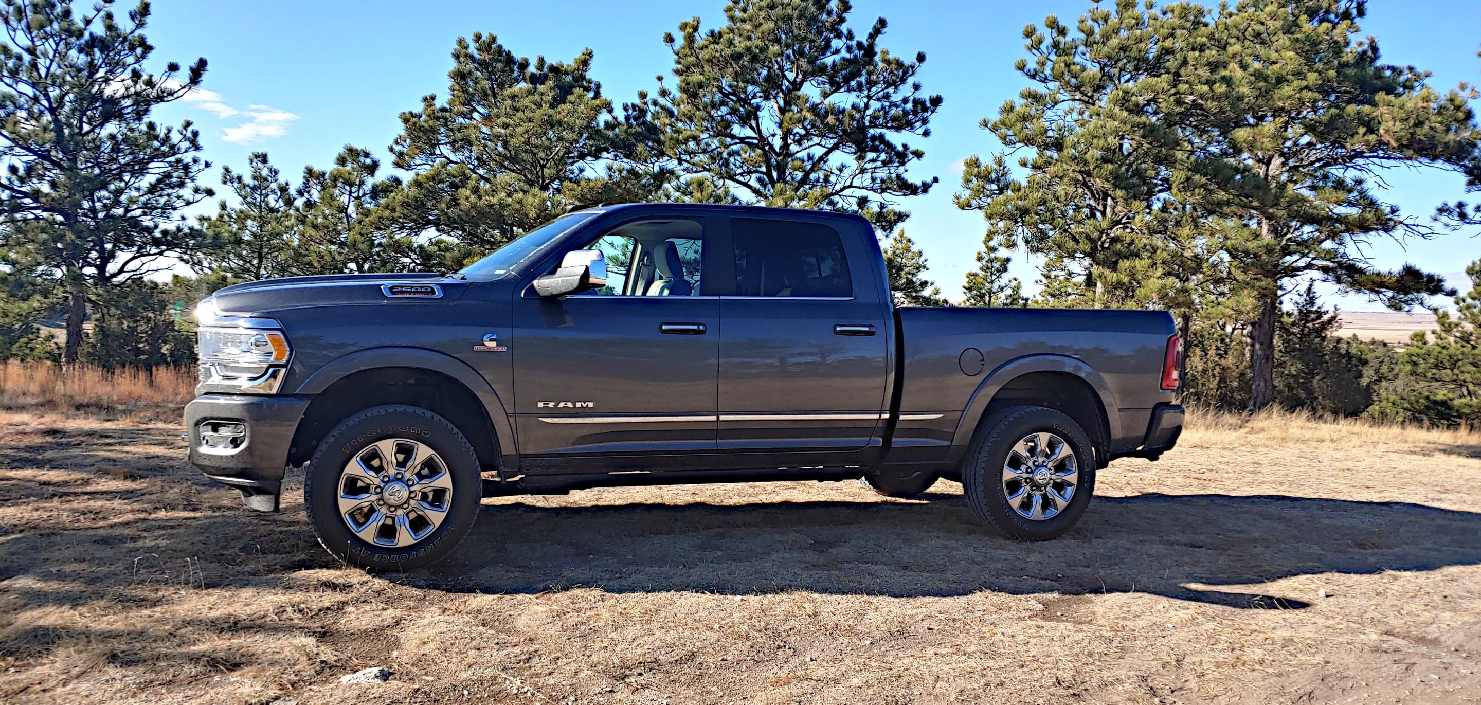 There are six trim levels available for the Ram 2500, starting with the base model Tradesman and running through to the Limited shown here