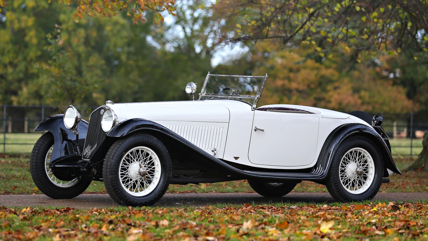 The 1932 Alfa Romeo 6C 1750 Series V Grand Sport Roadster once believed to have been owned by Pierre Louis-Dreyfus sold for $1,595,000