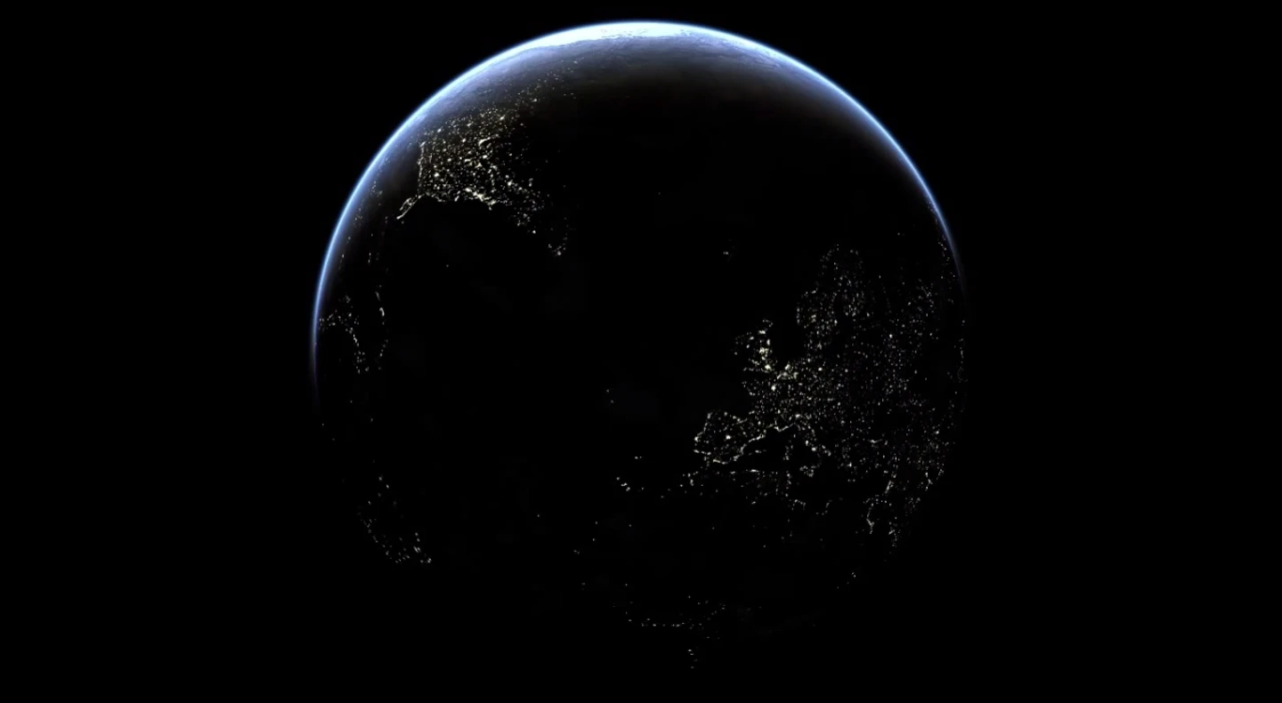 A NUIverse view of the Earth at night (Image: David Brown/Microsoft)