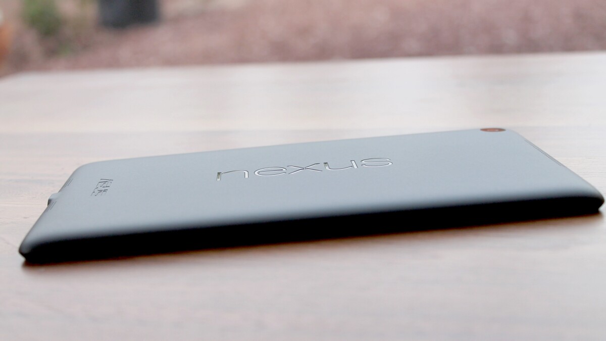 The Nexus 7 is a pretty small tablet, easy to slip into a blazer or purse