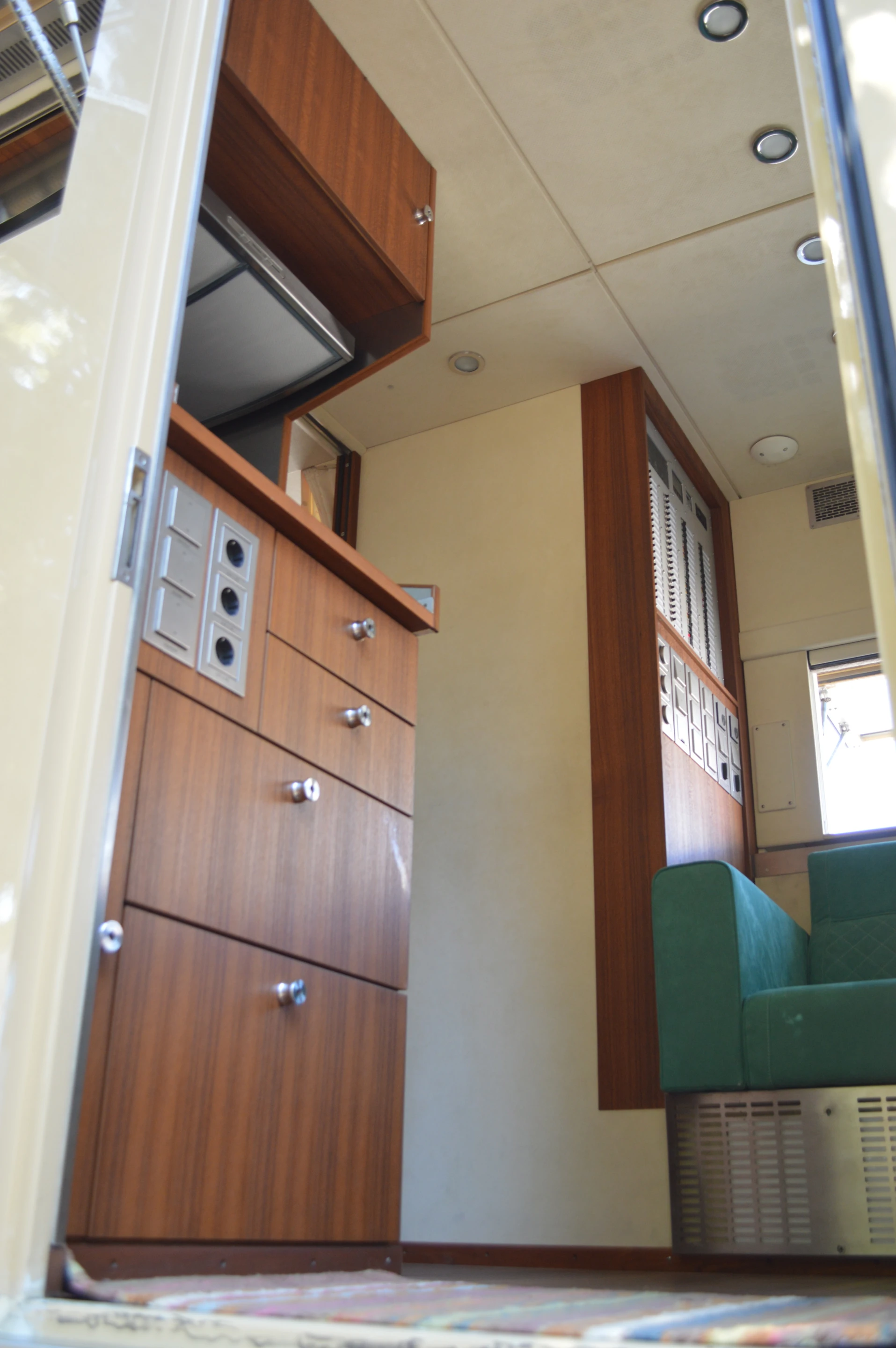 The MXXL's interior has teak flooring and Alcantara trim