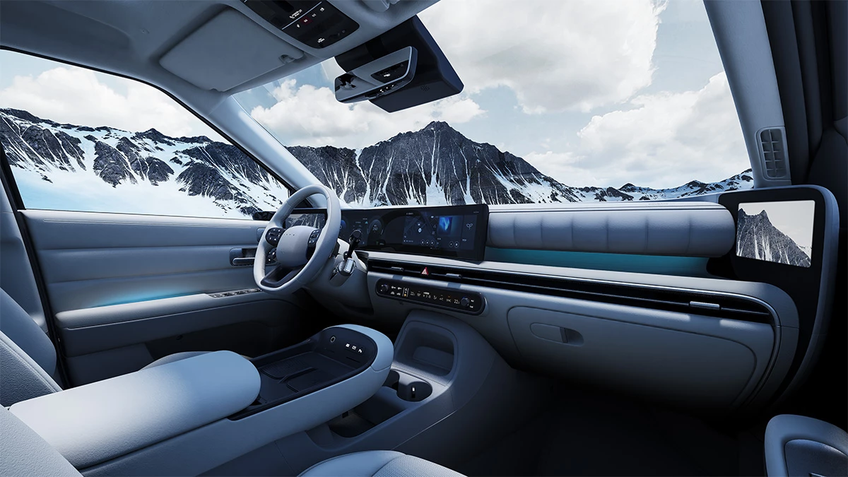 The Nexo's interiors include thoughtful appointments and neat tech, including digital mirrors, dual wireless charging, and luxurious reclining front seats with leg rests