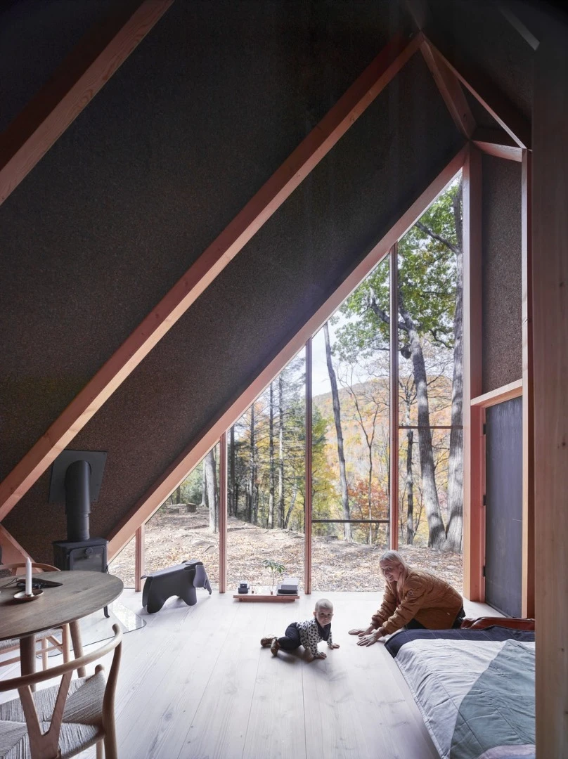The prototype A45 model pictured is currently installed in Upstate New York and measures 183 sq ft (17 sq m)