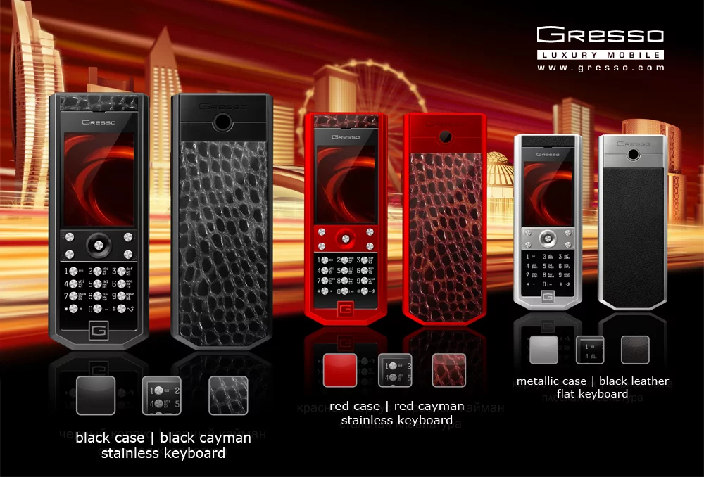 The Gresso online "boutique" offers up to 40 customizable combinations