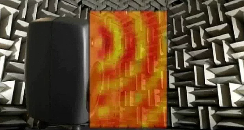 Visualization of the acousto-optic effect (Image: NPL)