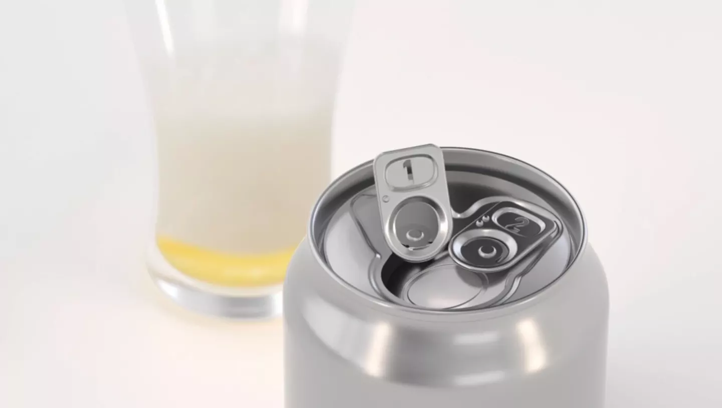 The first tab cracks the opening just a bit, for a nice bubbly pour