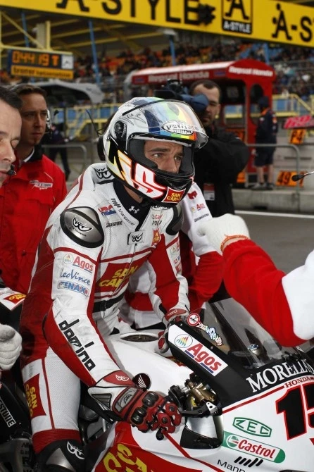 One of the rookies of 2008, Alex de Angelis