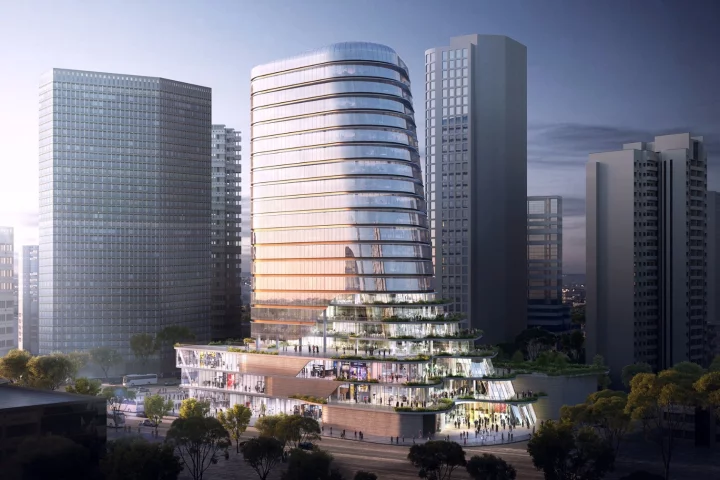 Cloud on Terrace will sweep down with a flattening profile into which stepped terraces will be built