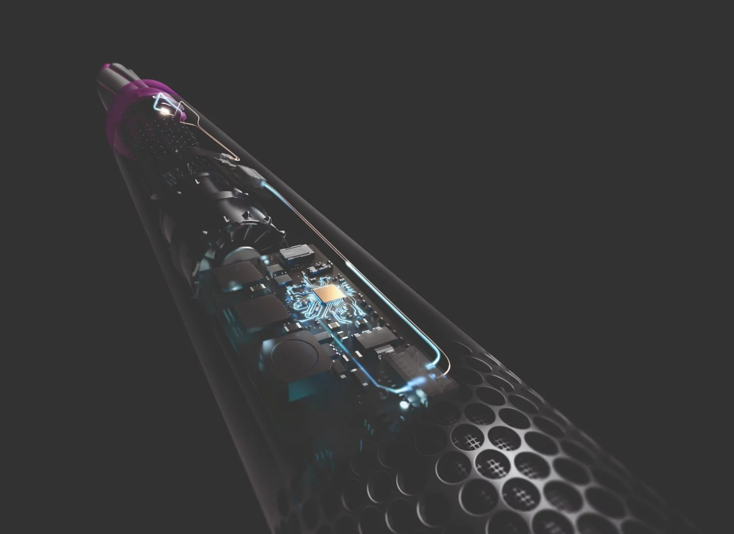 Render of Dyson Airwrap's interior