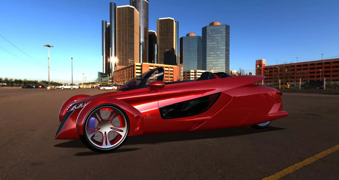 The TerraCraft tilting 3-wheel concept