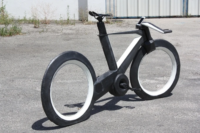 The Cyclotron is made of carbon fiber
