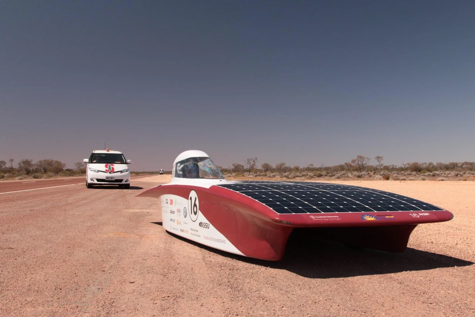 The Stanford University team says it Arctan solar car features some of the most advanced photovoltaic and encapsulation technologies