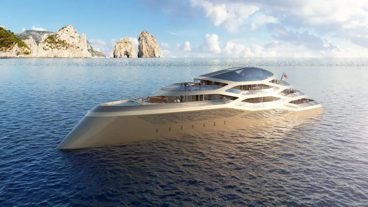 The Benetti concept yacht debuted at the Monaco Yacht Show