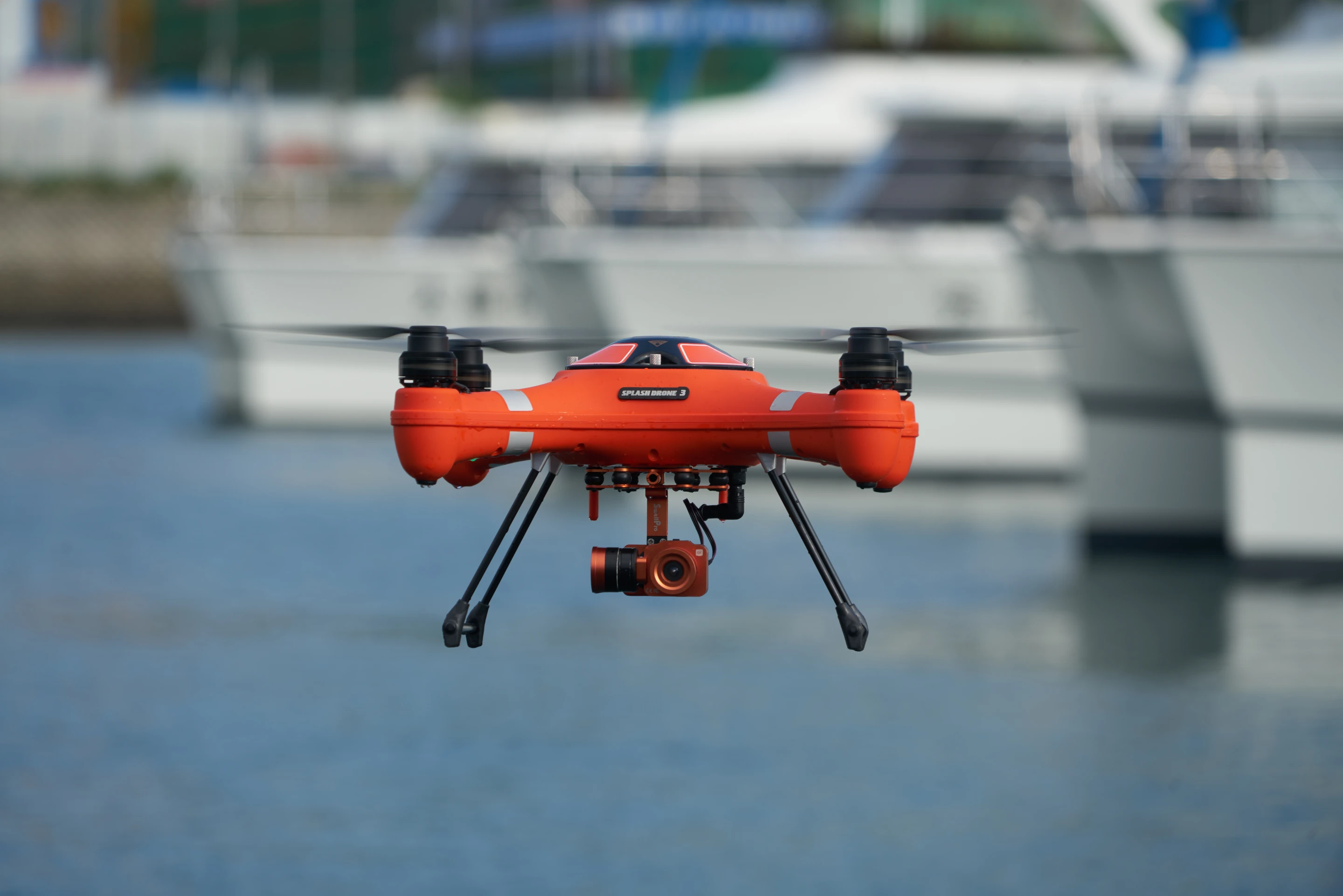 The just-announced Splash Drone 3 features its own motor-stabilized 4K/25fps camera