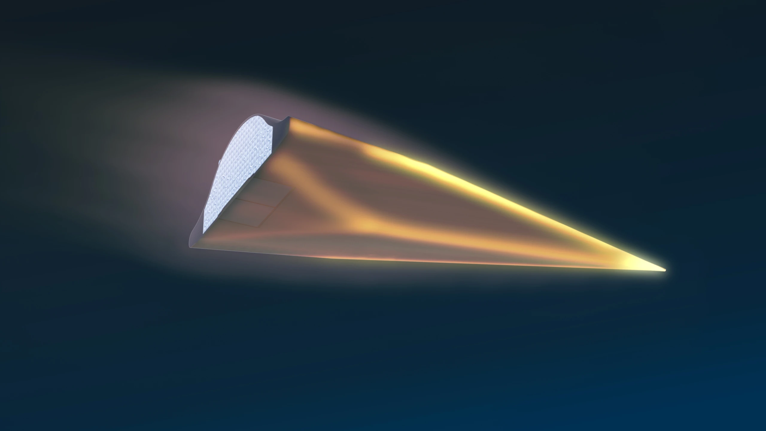 DARPA's HTV-2 hypersonic vehicle, which splashed down in the Pacific Ocean during its second test flight