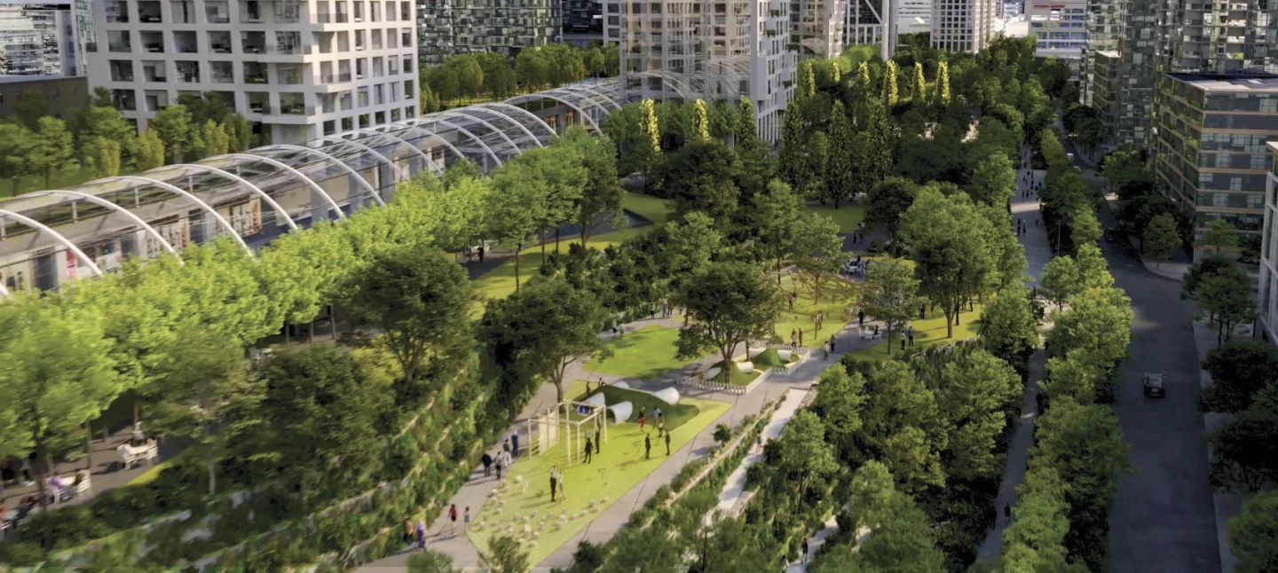 Orca Toronto will measure 16.5 acres (6.5 hectares), much of which will be taken up by a large new park