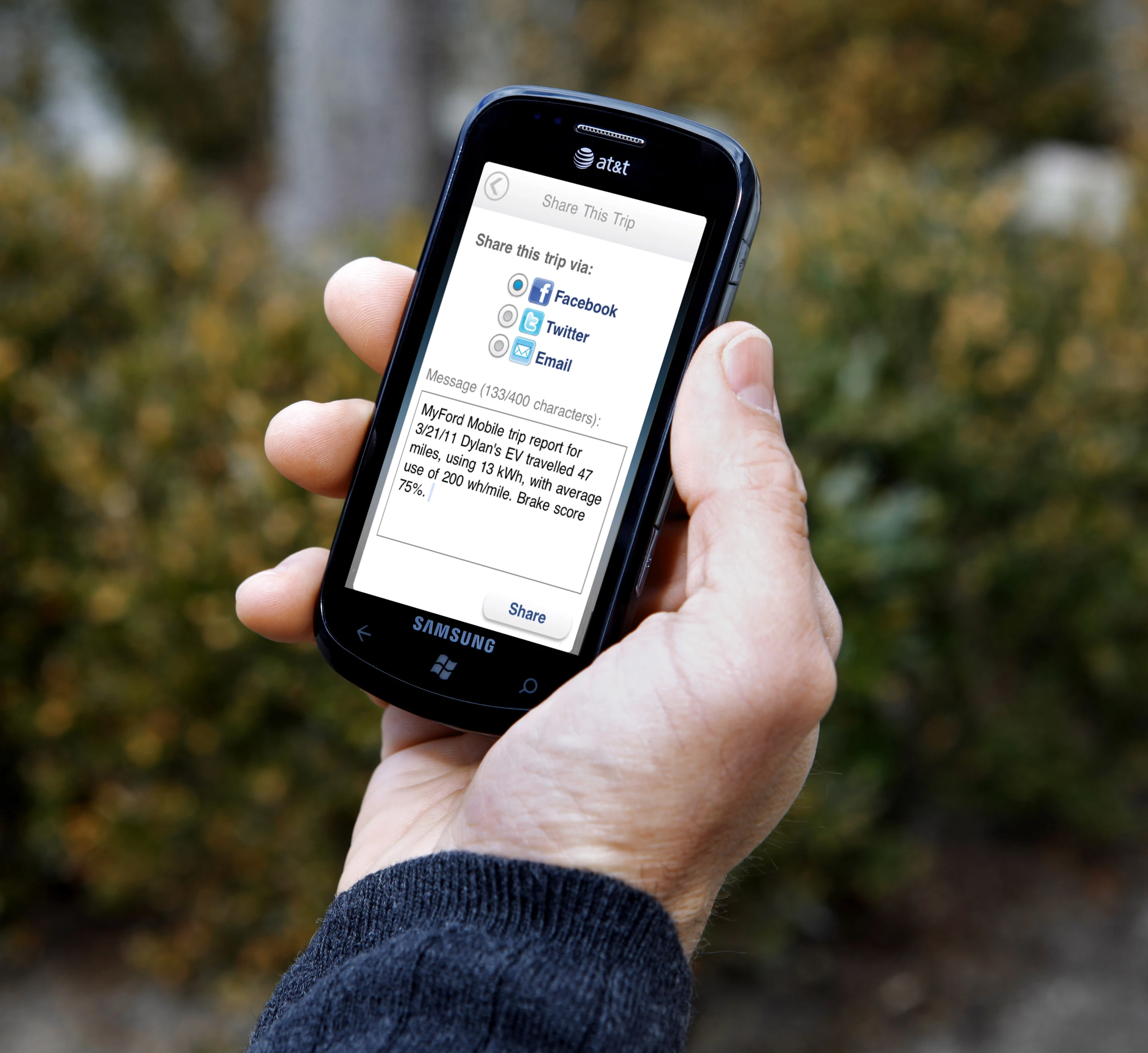 Of course, your drives can also be shared to social media