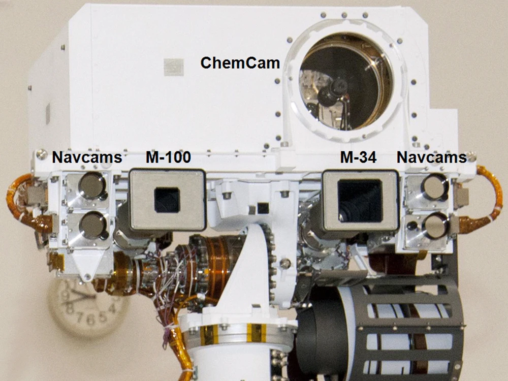Curiosity's Mastcam, which was used to take most of the images (Image: NASA)