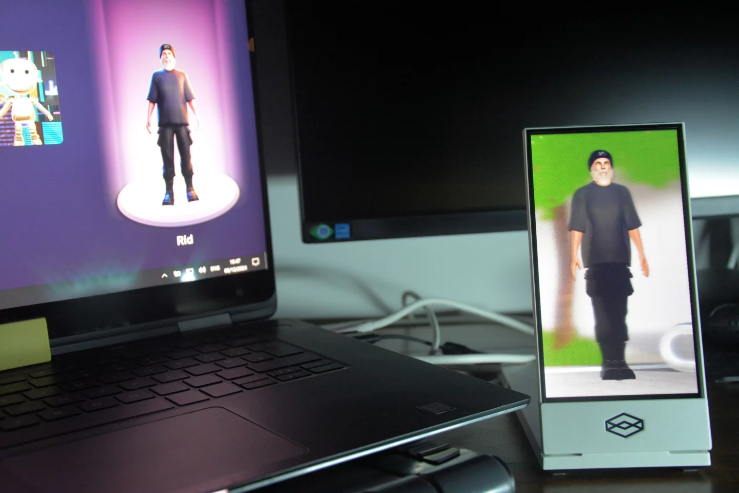 Liteforms characters can be sent to the Looking Glass Go, though you'll actually chat to GPT via your computer's microphone