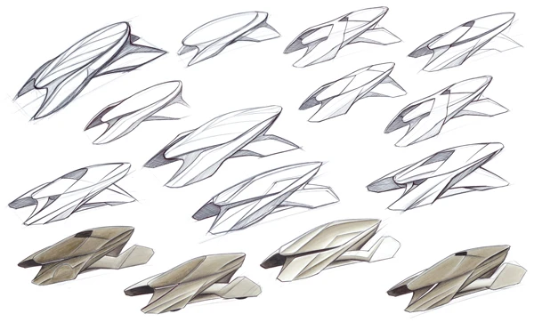 The Autonomo concept design process. (Image: Charles Rattray)