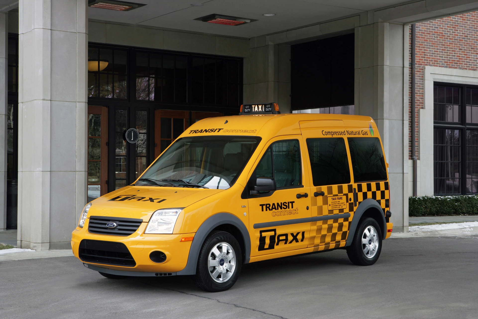The Ford Transit Connect taxi