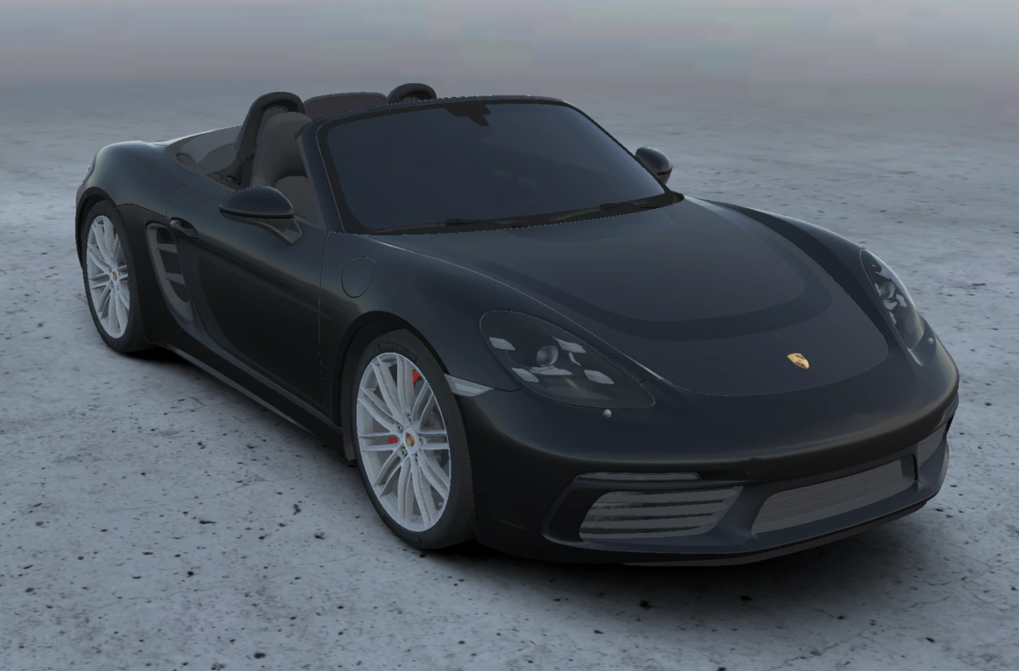 A two-tone matt on gloss black wrap