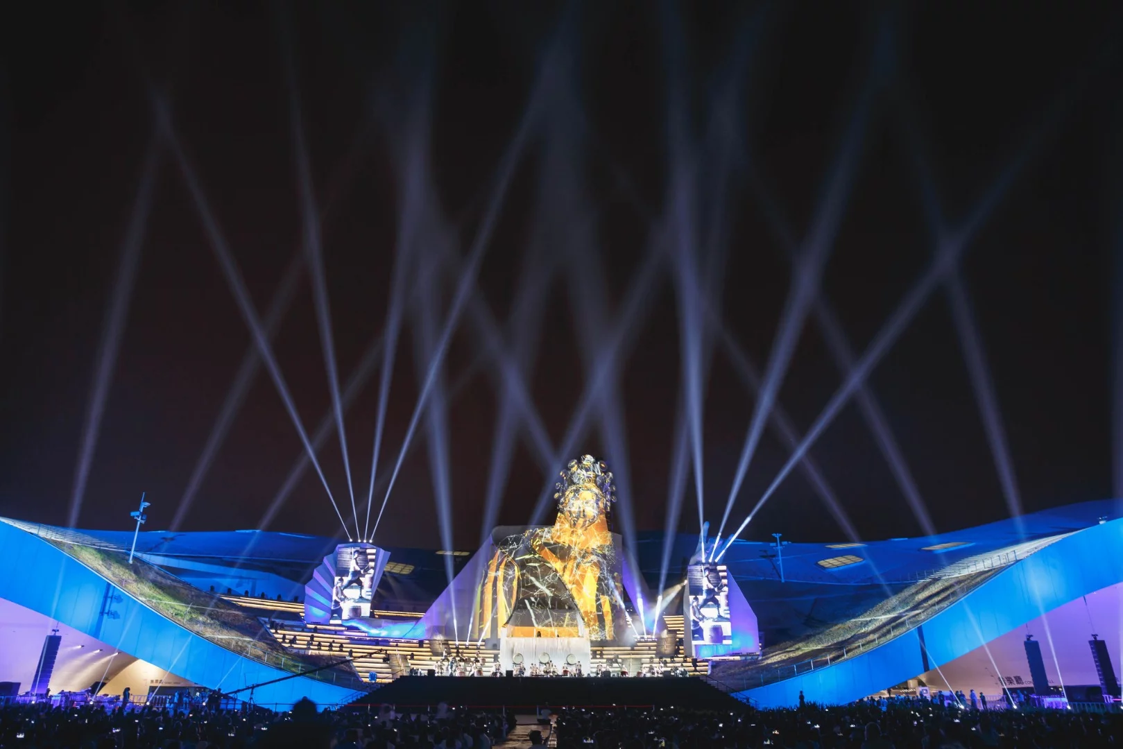 Designed by Dutch architecture firm Mecanoo, the National Kaohsiung Centre for the Arts is described as the largest performing arts center in the world