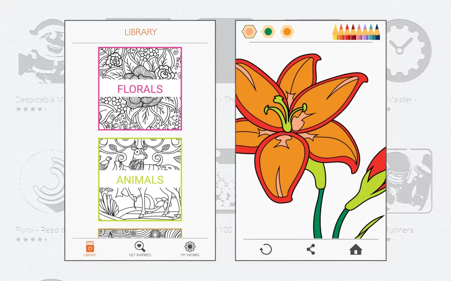 Colorfy describes itself as a coloring book for adults