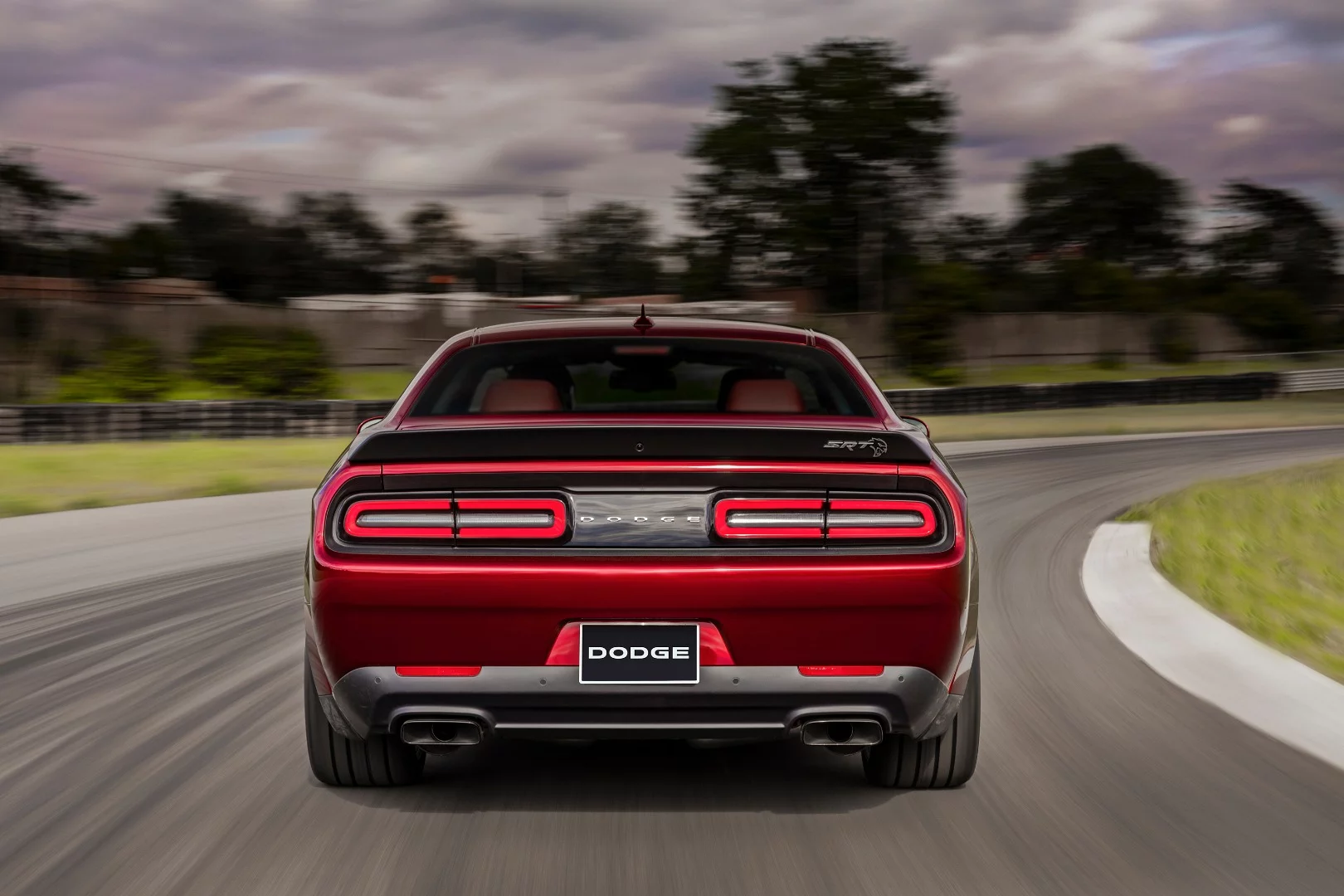 The spoiler on the Widebody is unchanged from the standard Hellcat